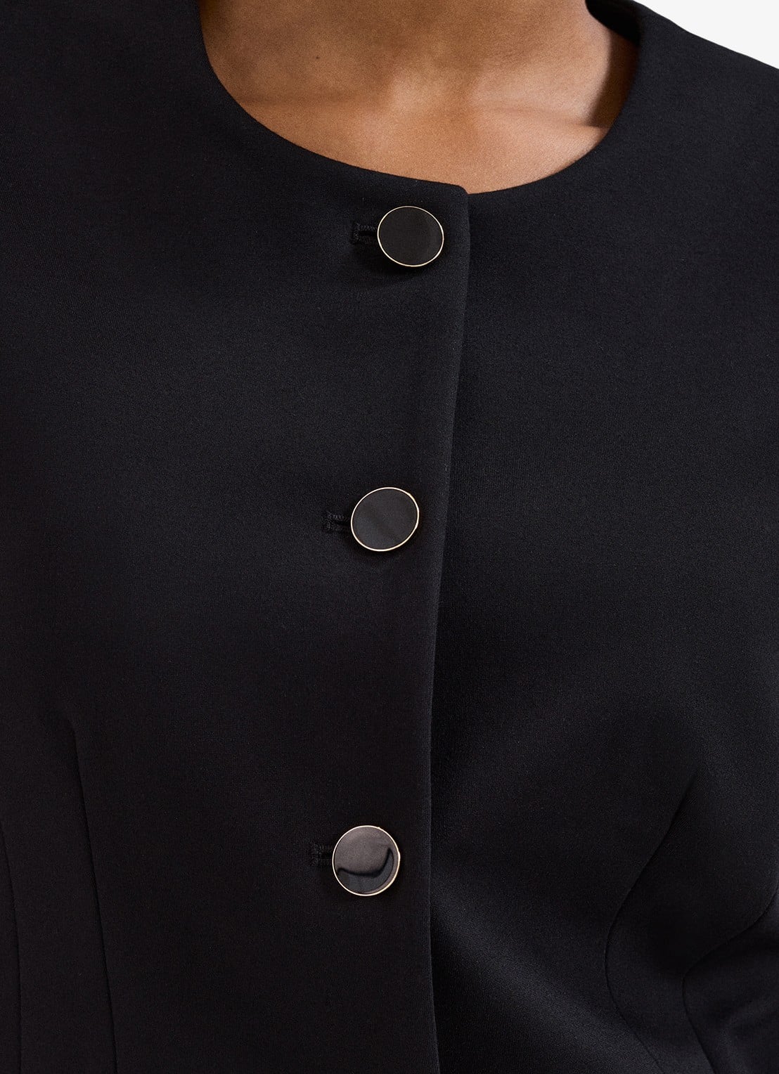 Phase Eight Danni blazer met schoudervulling - detail 5 zwart