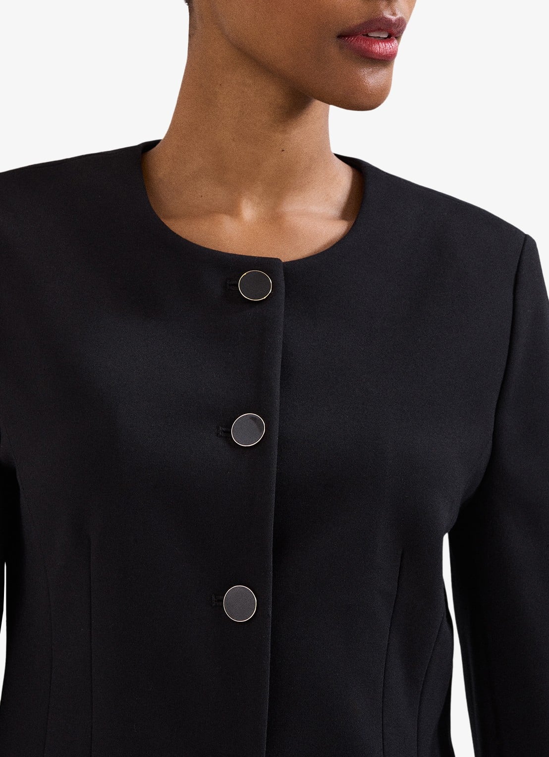 Phase Eight Danni blazer met schoudervulling - detail 7 zwart