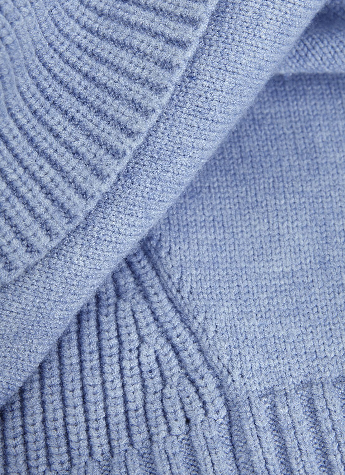 Phase Eight Dara grofgebreide trui met col en stretch - detail 6 donkerblauw