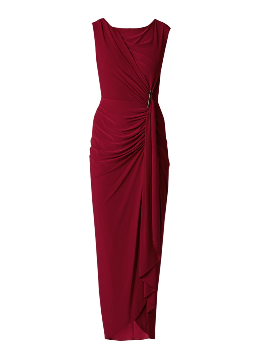 Phase Eight Donna galajurk met metaaldetail - voorkant 3 bordeauxrood