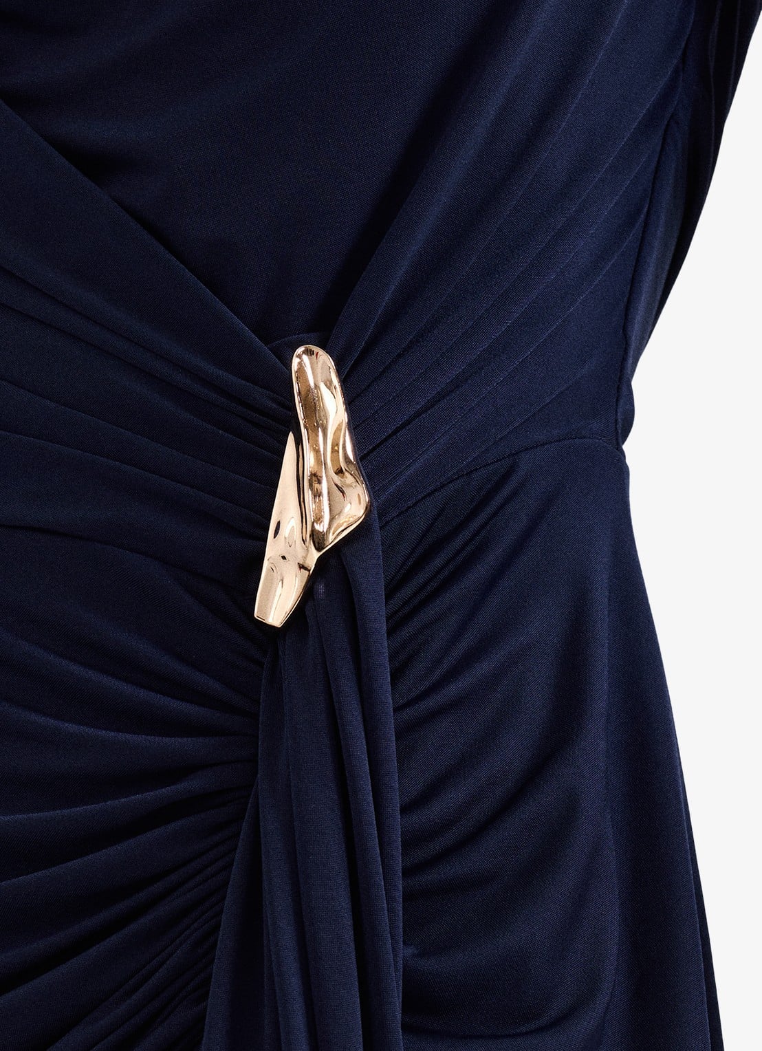 Phase Eight Donna maxi jurk met gedrapeerd detail - detail 3 donkerblauw