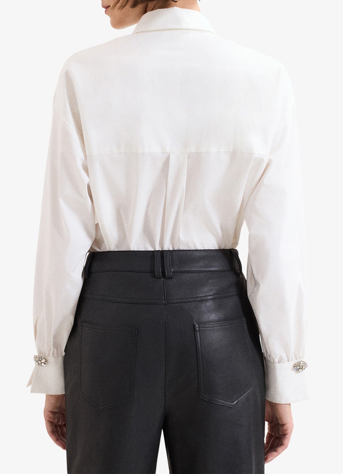Phase Eight Dorothy blouse met strass - achterkant 5 wit