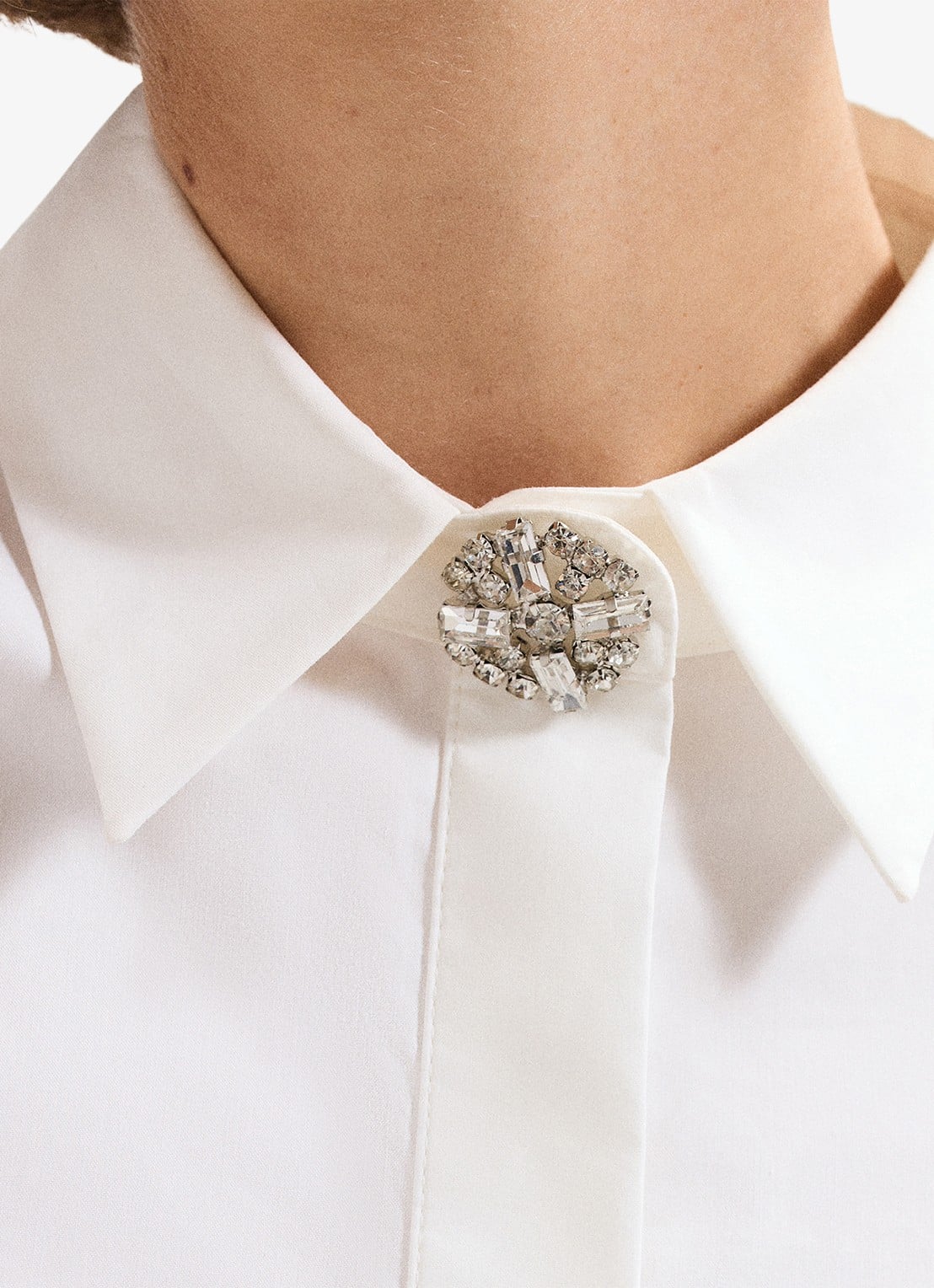 Phase Eight Dorothy blouse met strass - detail 3 wit