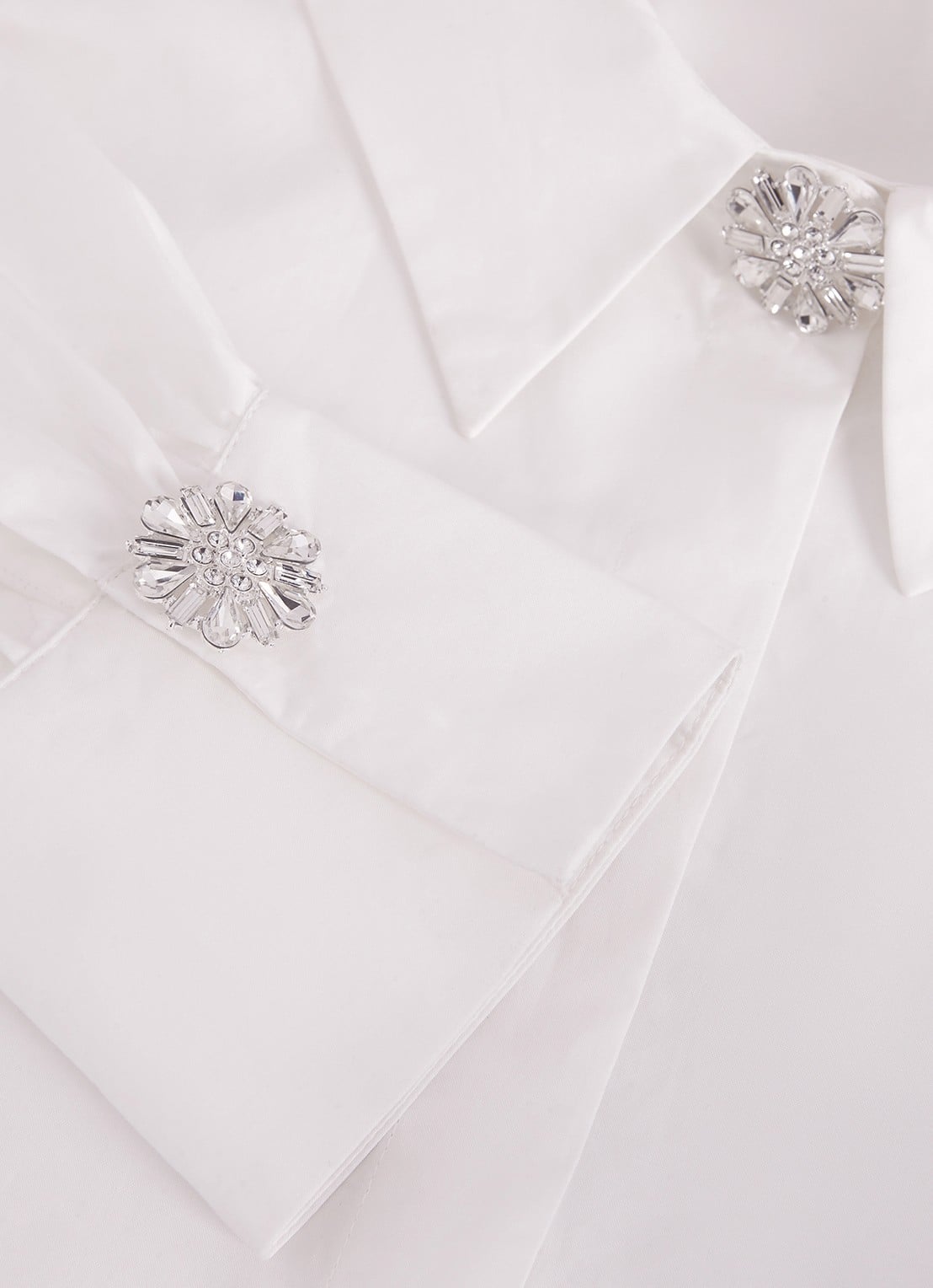 Phase Eight Dorothy blouse met strass - detail 4 wit
