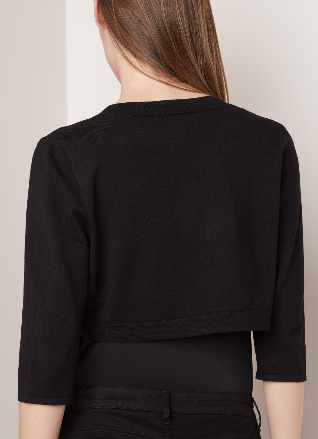 Phase Eight Elisha bolero met driekwart mouw - achterkant 3 zwart
