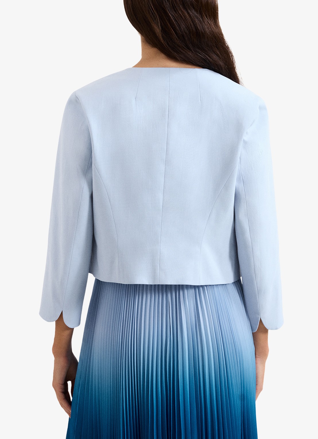 Phase Eight Elizabeth Jack met ronde hals - achterkant 6 lichtblauw