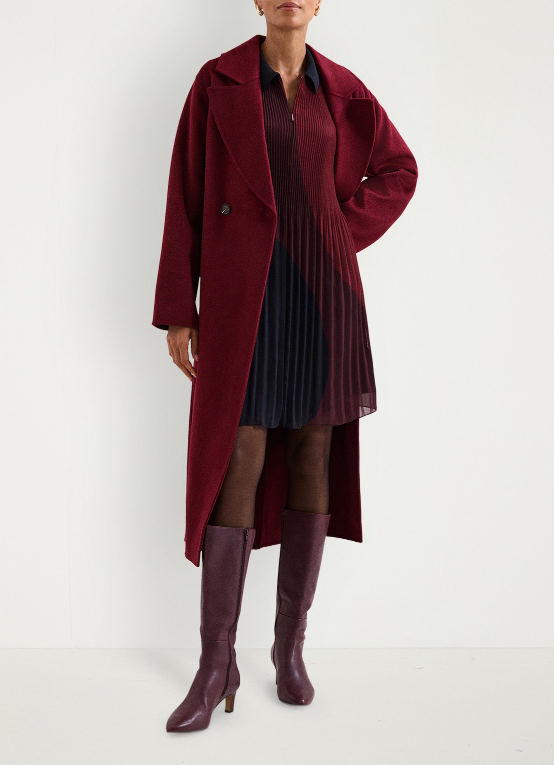 Phase Eight Ella mini jurk met colour blocking - detail 8 rood