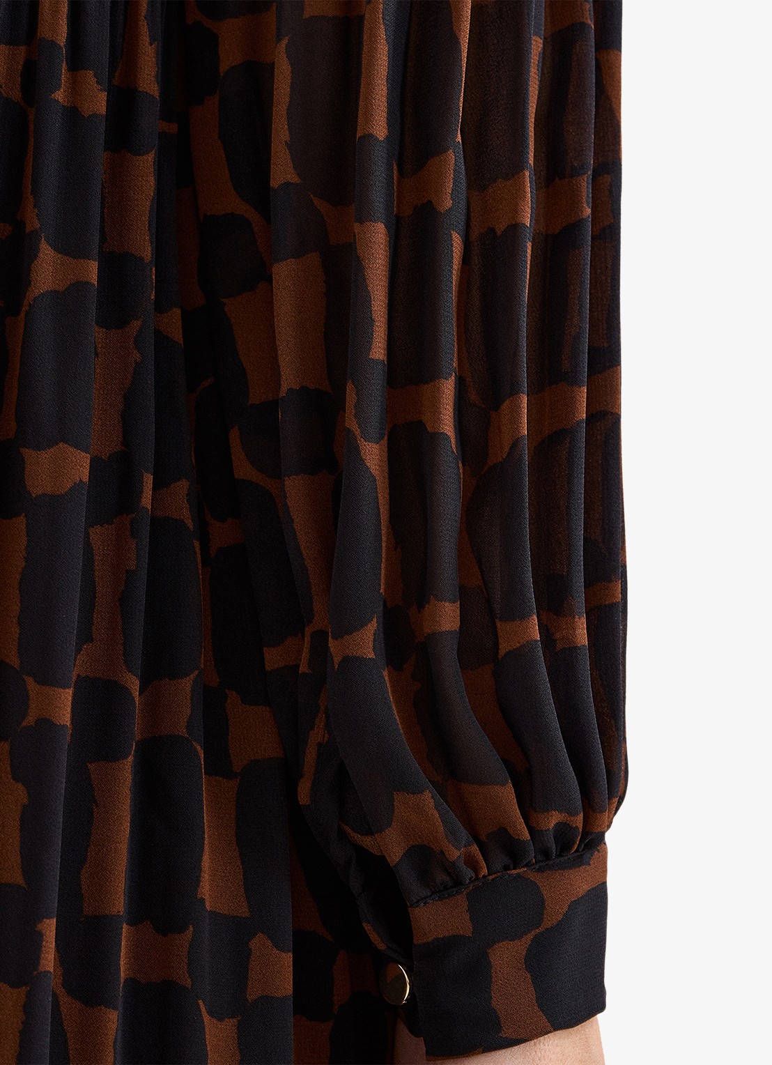Phase Eight Ella mini tuniekjurk met grafische print - detail 6 bruin