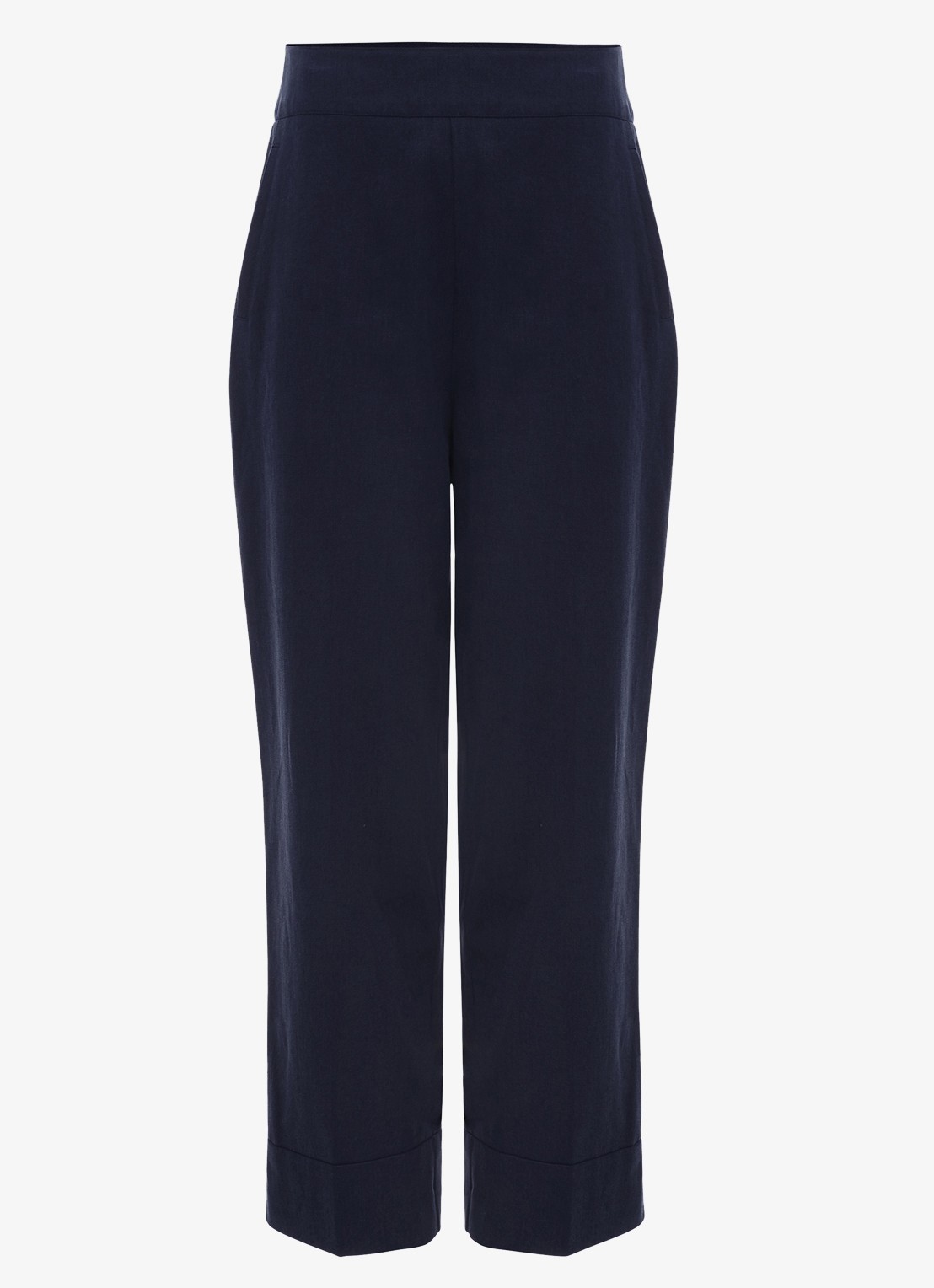 Phase Eight Ellwood high waist straight fit pantalon  - voorkant 6 donkerblauw