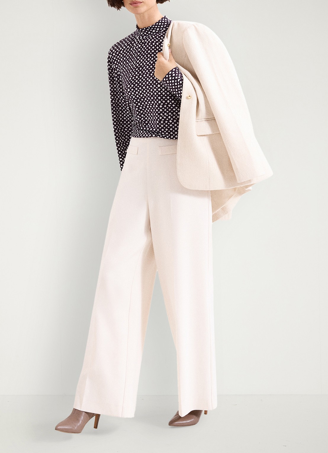 Phase Eight Esme blouse met grafische print - detail 4 paars