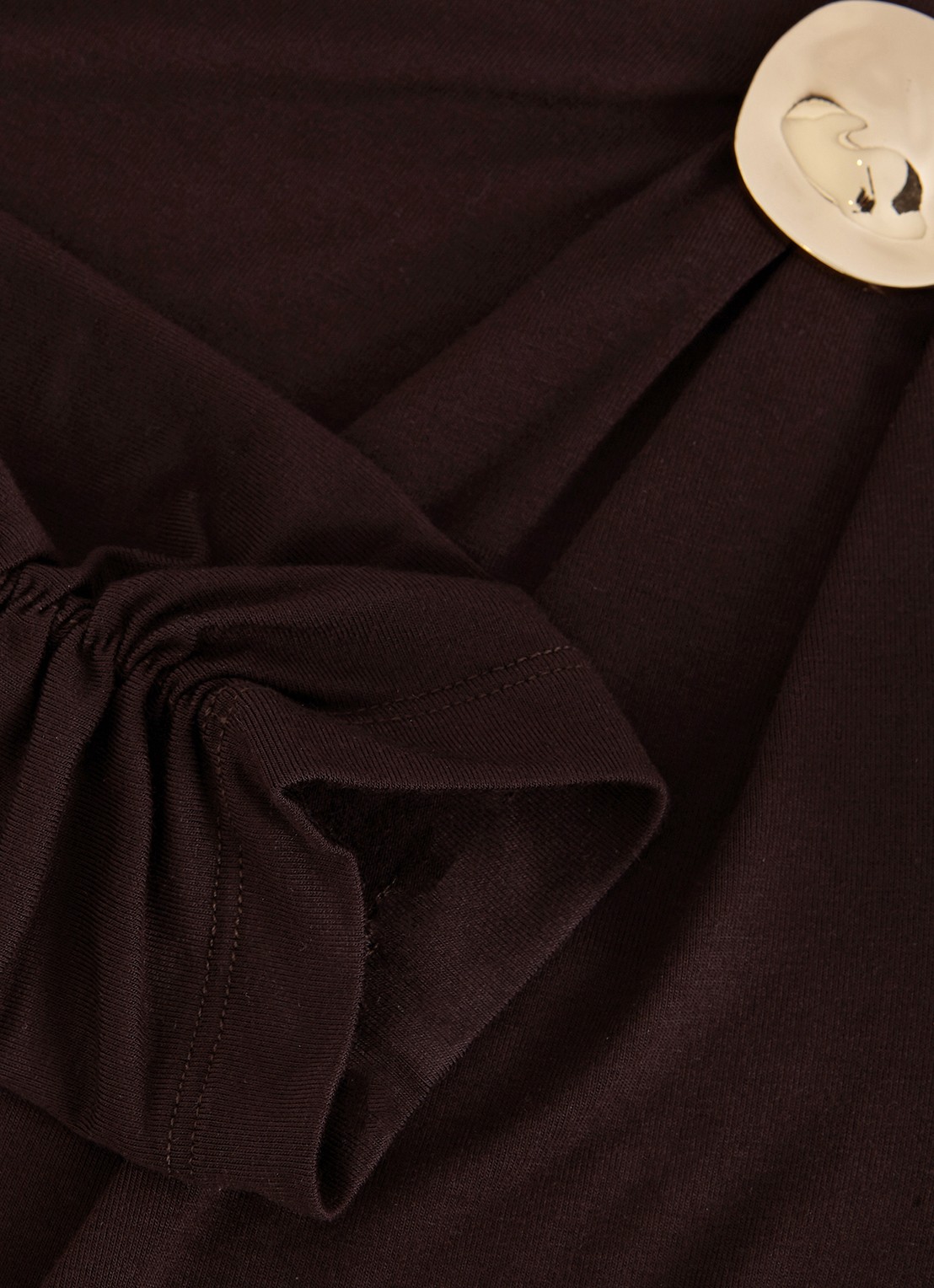 Phase Eight Etta top met plooidetail - detail 8 donkerbruin