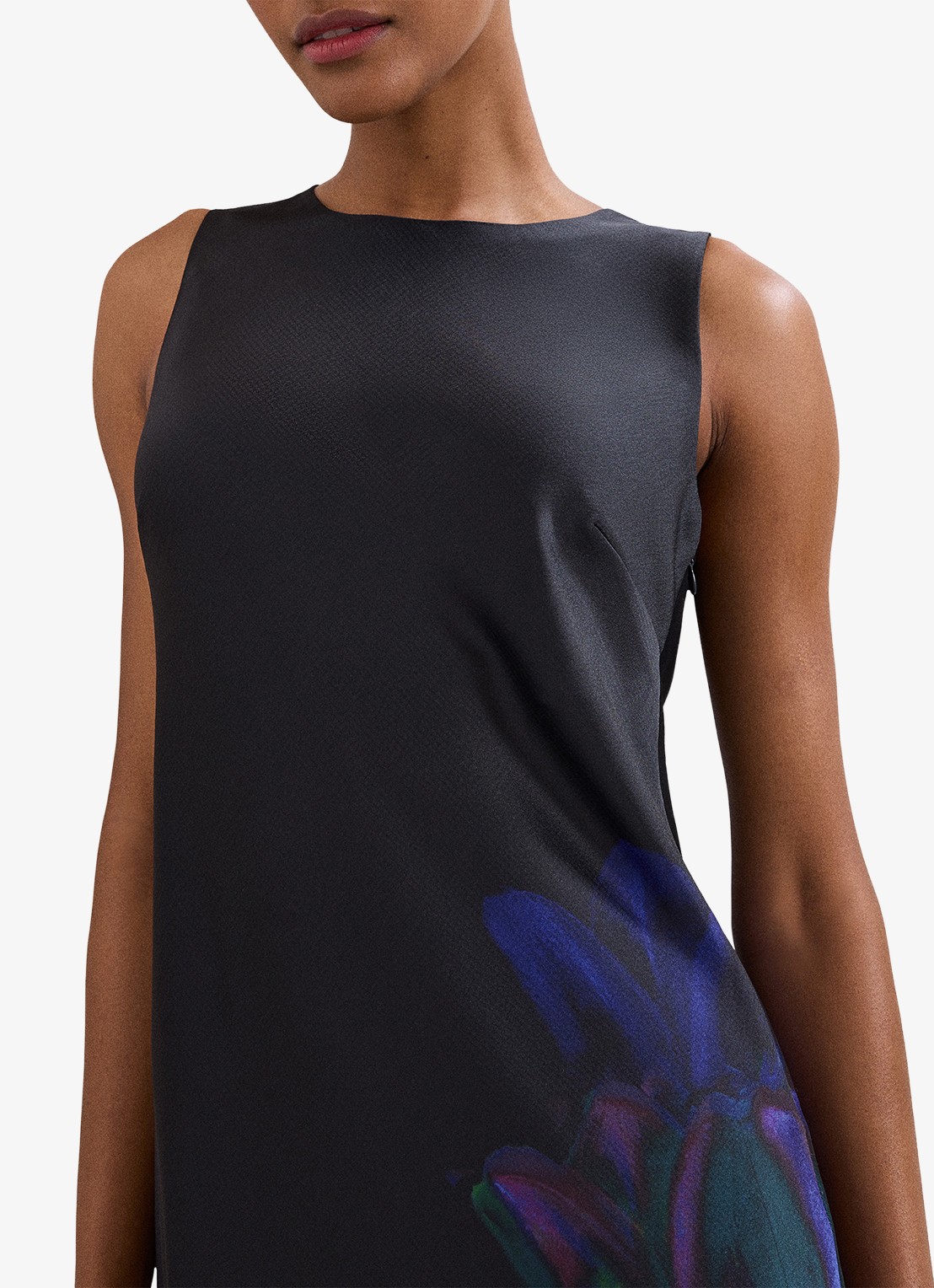 Phase Eight Felicity midi jurk met print - detail 5 zwart