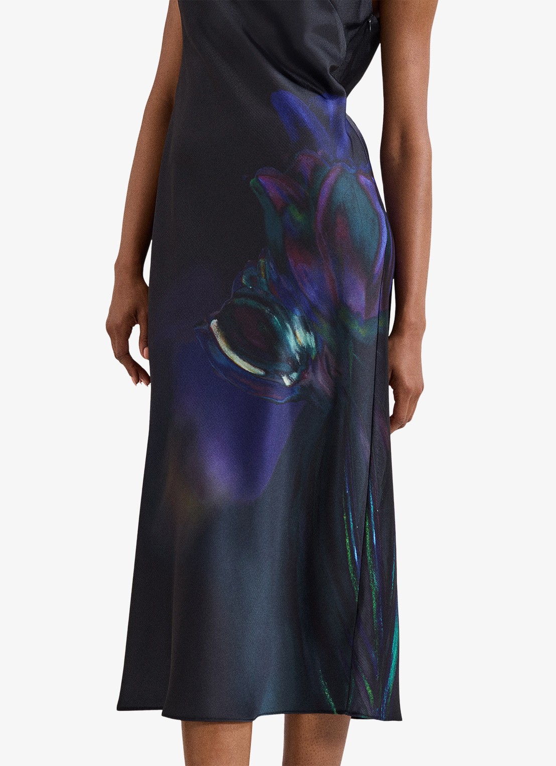 Phase Eight Felicity midi jurk met print - detail 6 zwart
