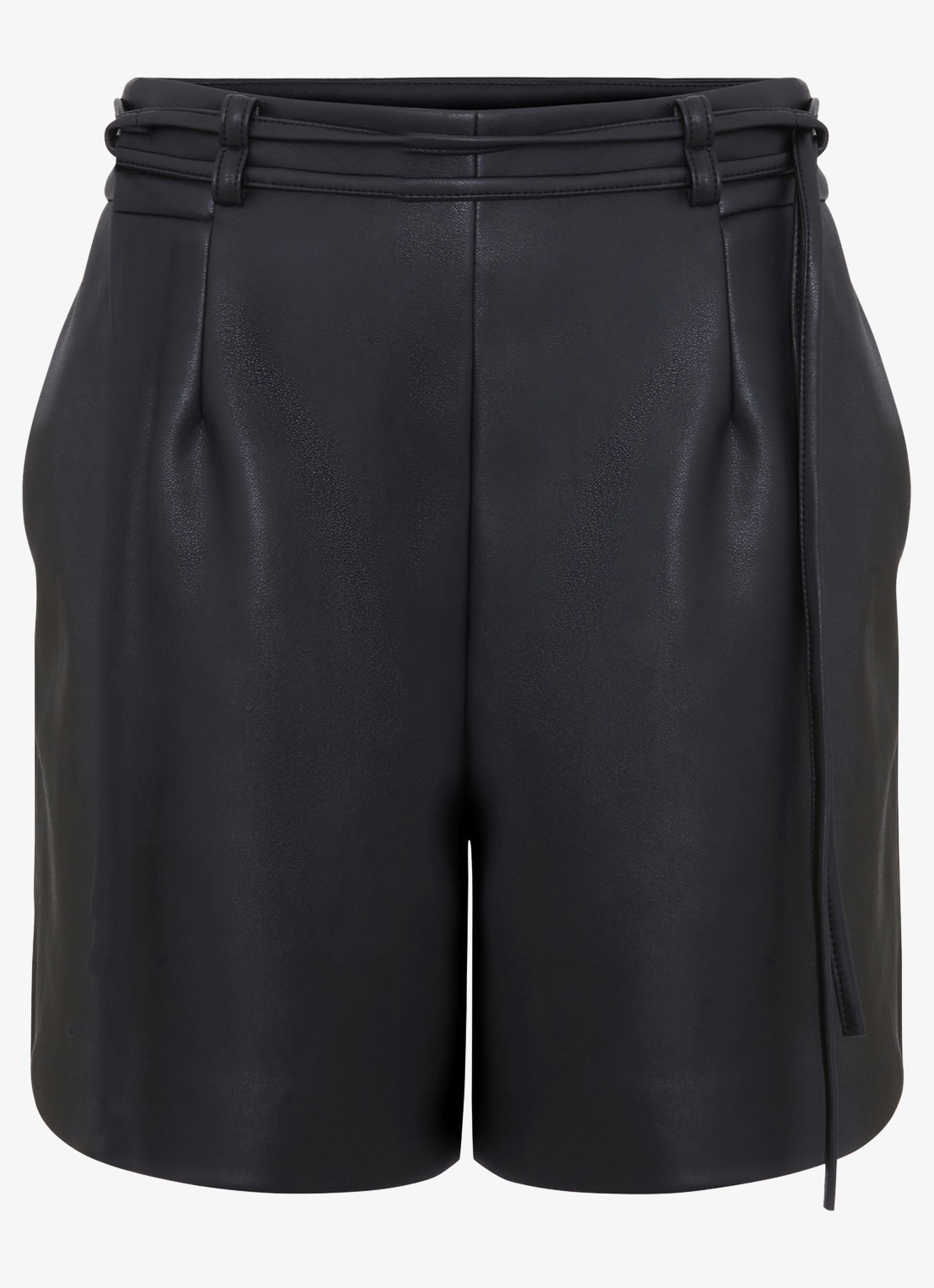 Phase Eight Finlay korte broek met strikceintuur - voorkant zwart