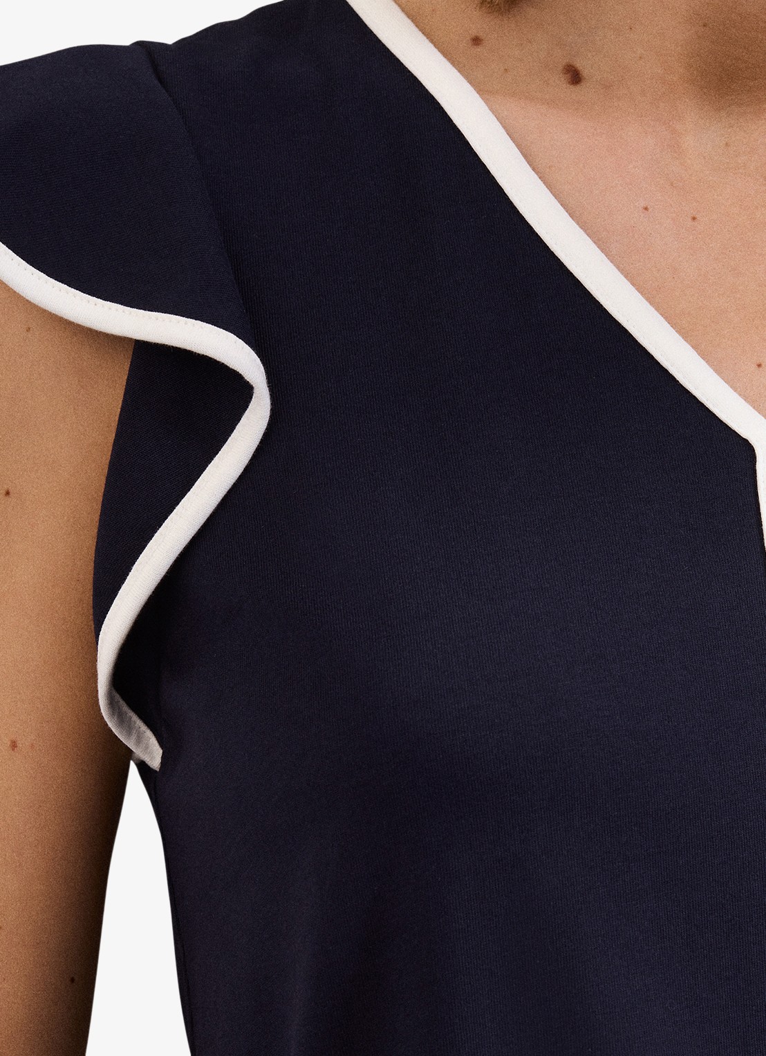 Phase Eight Fleur top van katoen - detail 6 blauw
