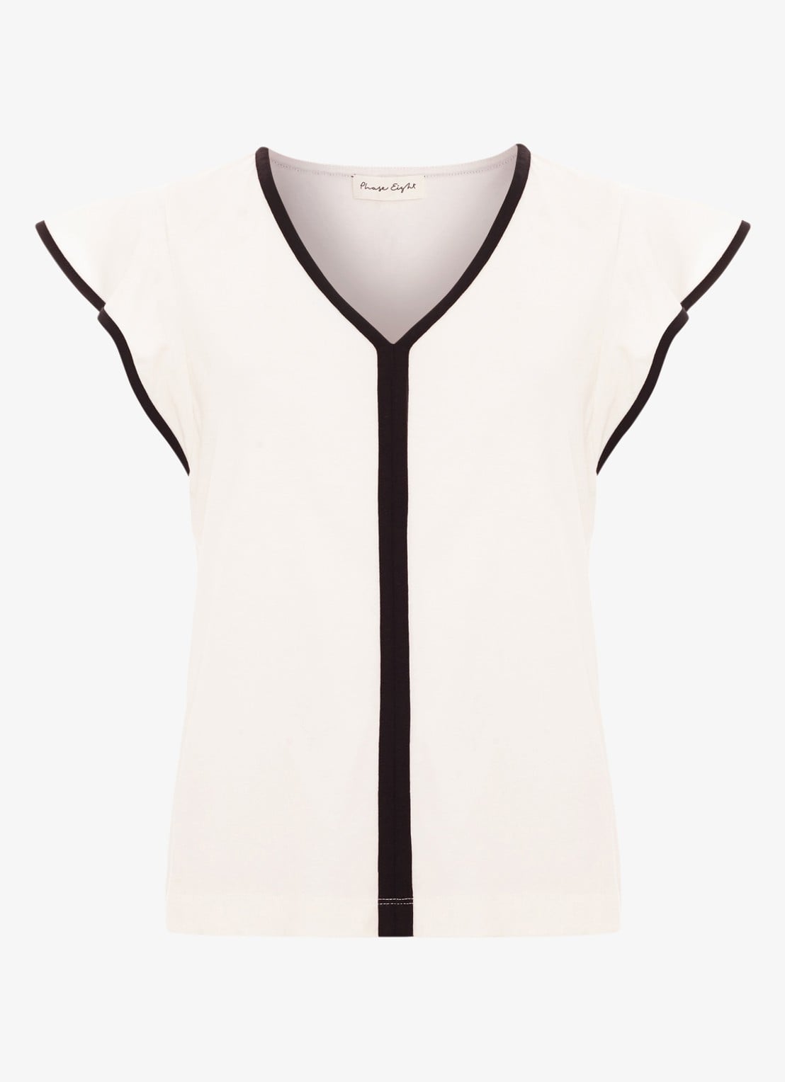 Phase Eight Fleur tuniek met vlindermouw - voorkant 6 wit