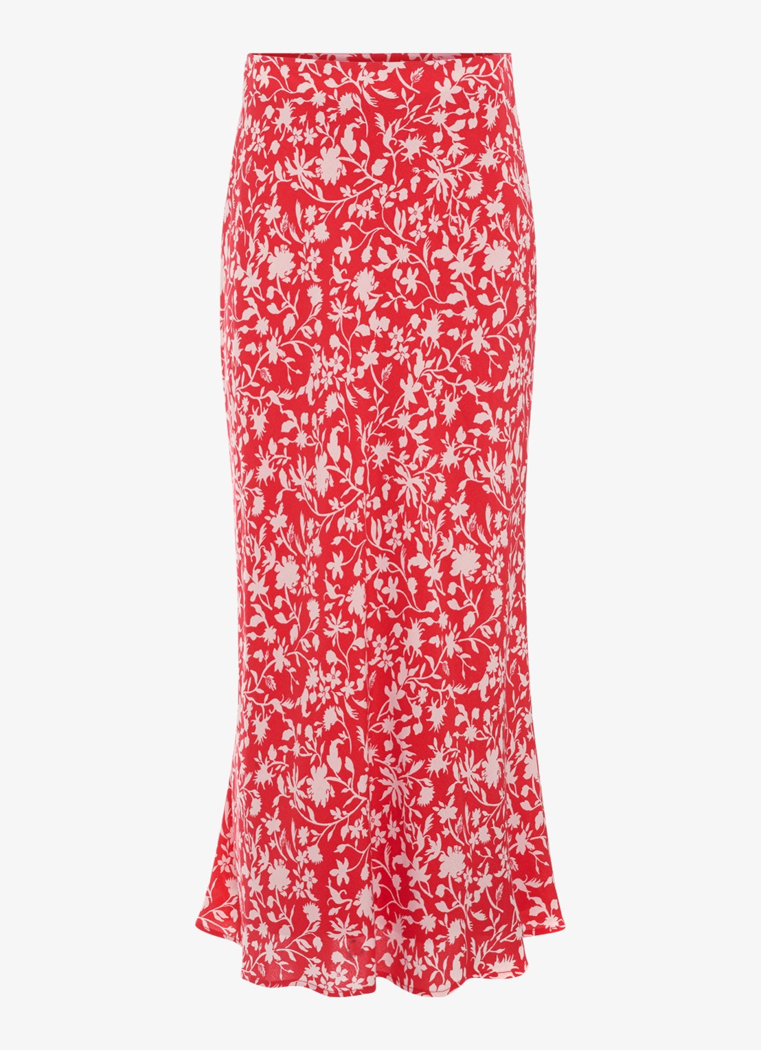 Phase Eight Floral midi rok met bloemenprint - voorkant 5 rood
