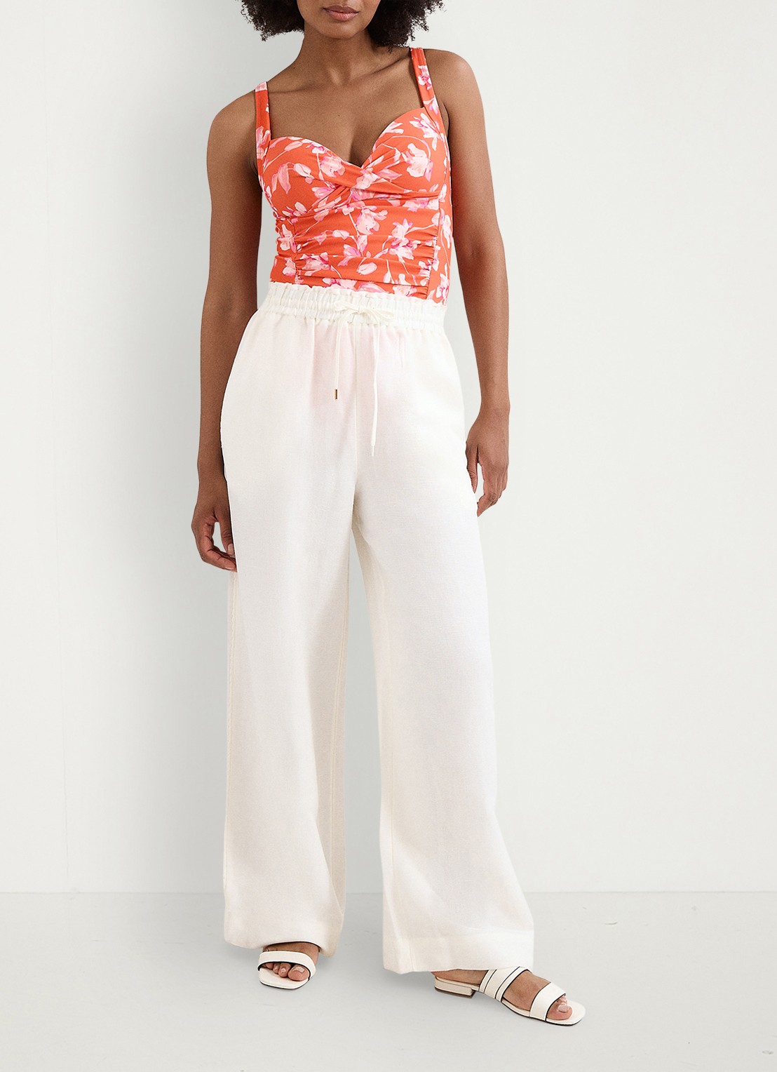Phase Eight  Floral tankini met print - detail 6 oranje