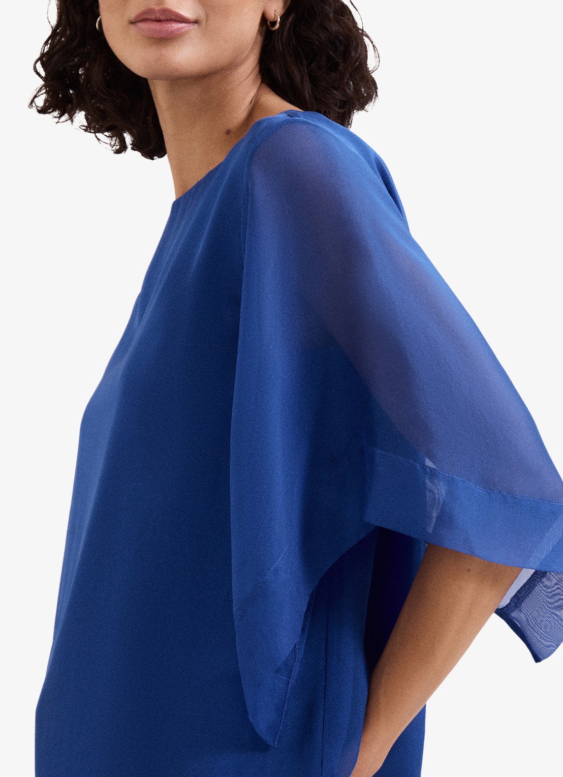 Phase Eight Florence tuniek van zijde - detail 6 blauw