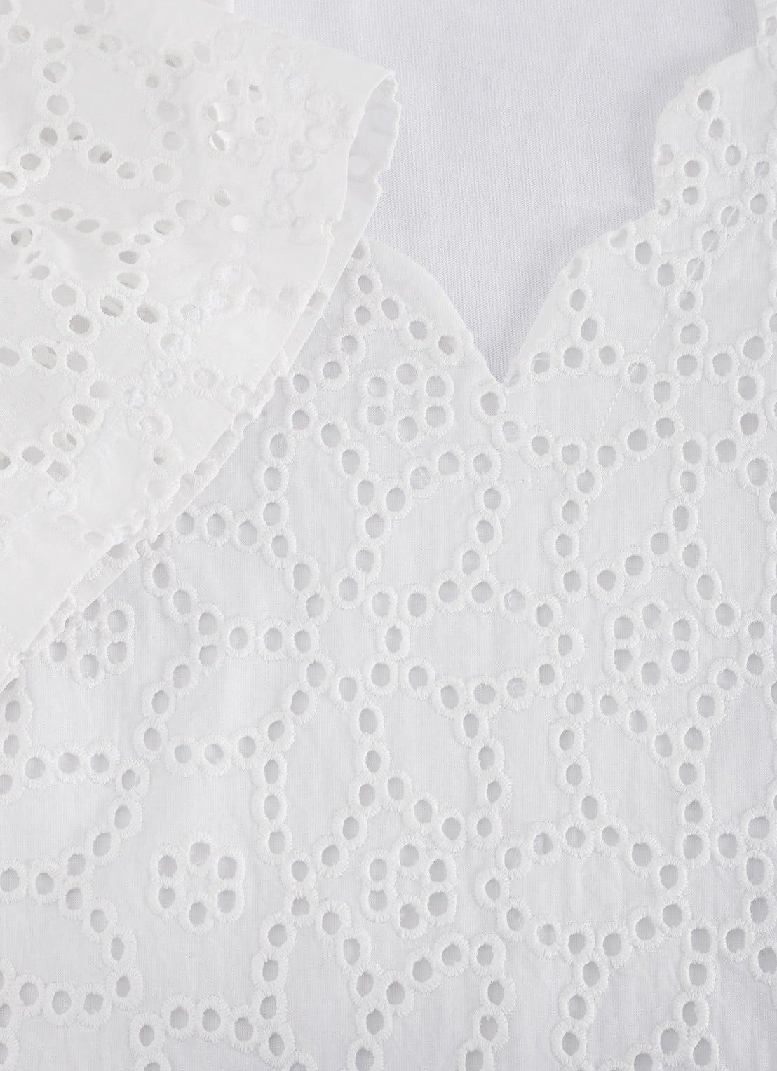 Phase Eight Freya tuniek met borduring - detail 4 wit