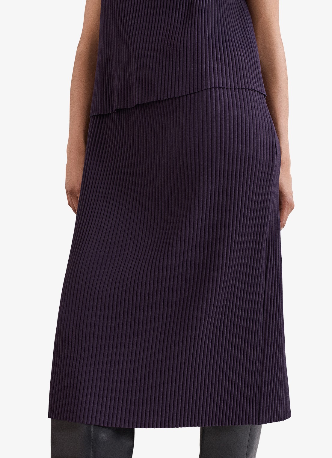 Phase Eight Gracie midi jurk met textuur 2-delig - detail 4 paars