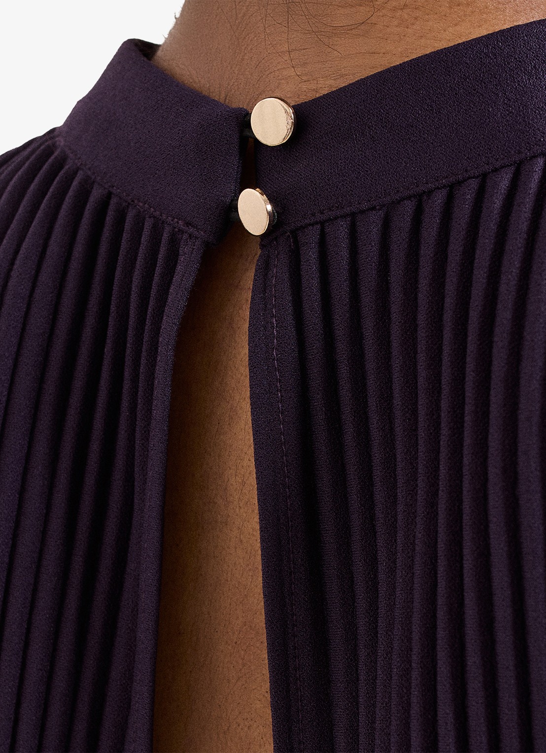 Phase Eight Gracie midi jurk met textuur 2-delig - detail 5 paars
