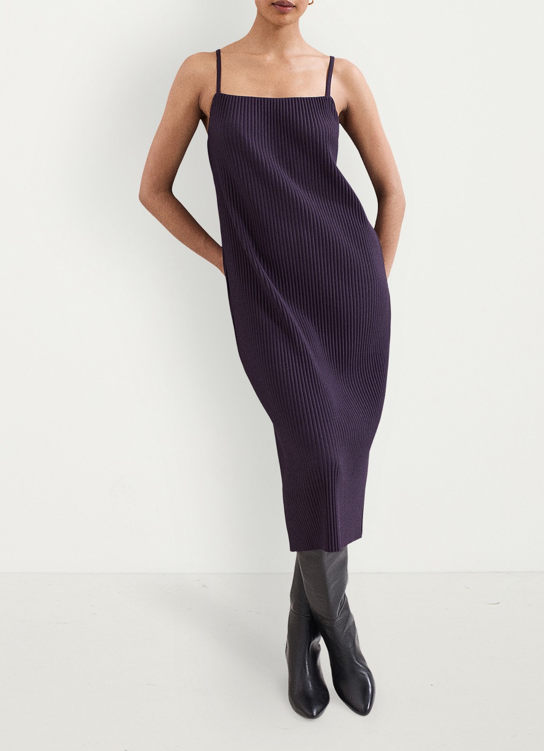 Phase Eight Gracie midi jurk met textuur 2-delig - detail 6 paars