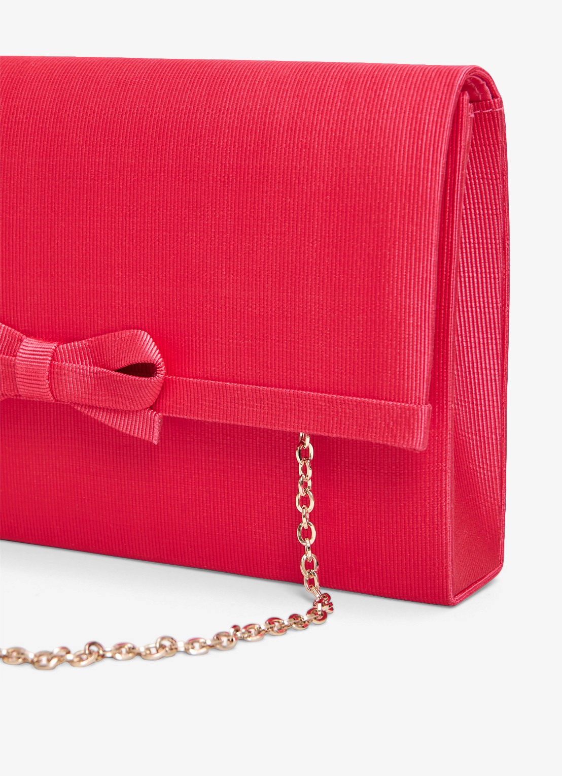Phase Eight Grosgrain clutch met strikdetail  - detail 3 roze
