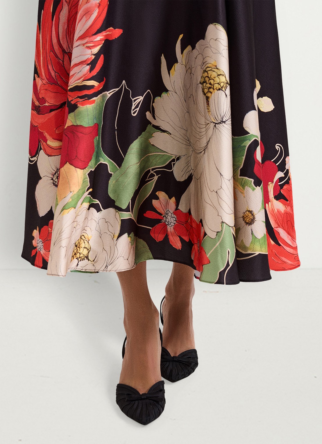 Phase Eight Grosgrain slingback met strikdetail - detail 5 zwart