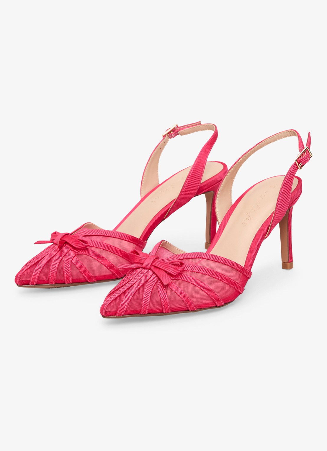 Phase Eight Grosgrain slingback met strikdetail - detail 3 roze