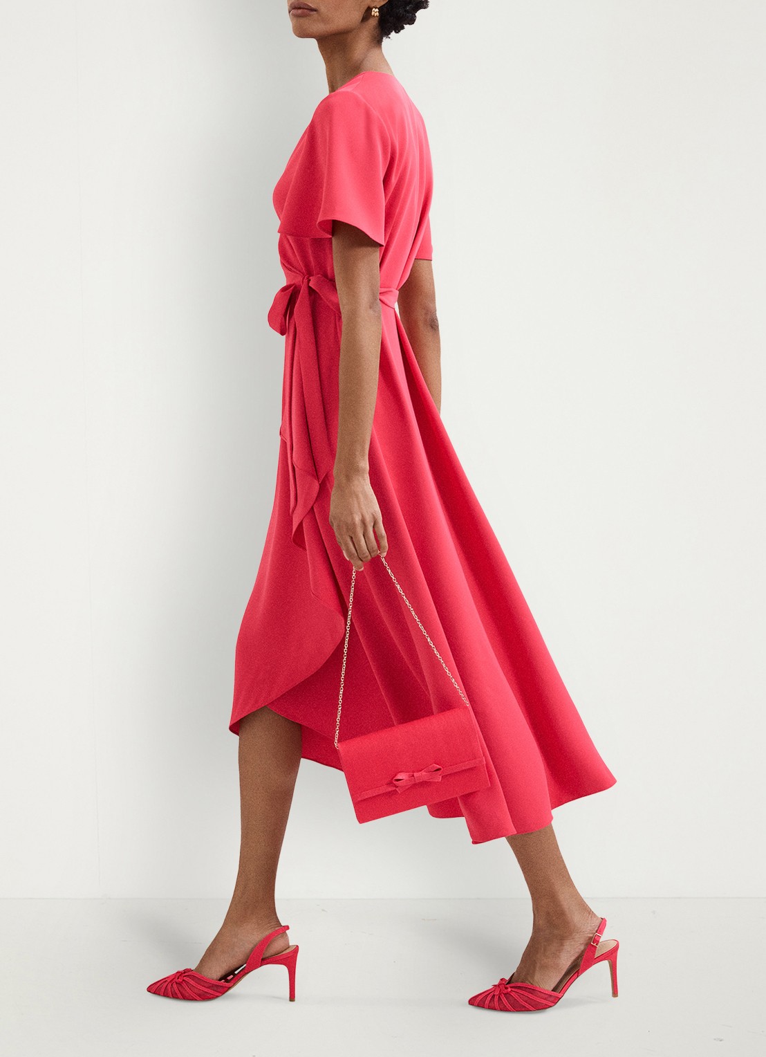 Phase Eight Grosgrain slingback met strikdetail - detail 6 roze