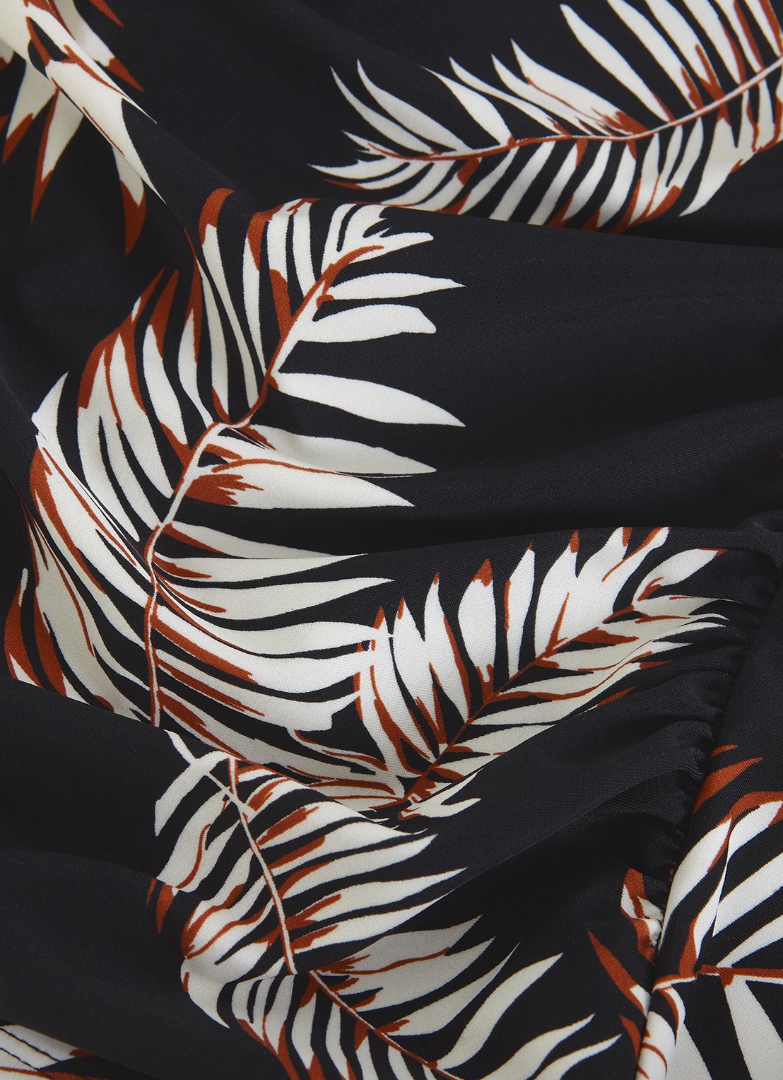 Phase Eight Halter bikinitop met bladprint - detail 7 zwart