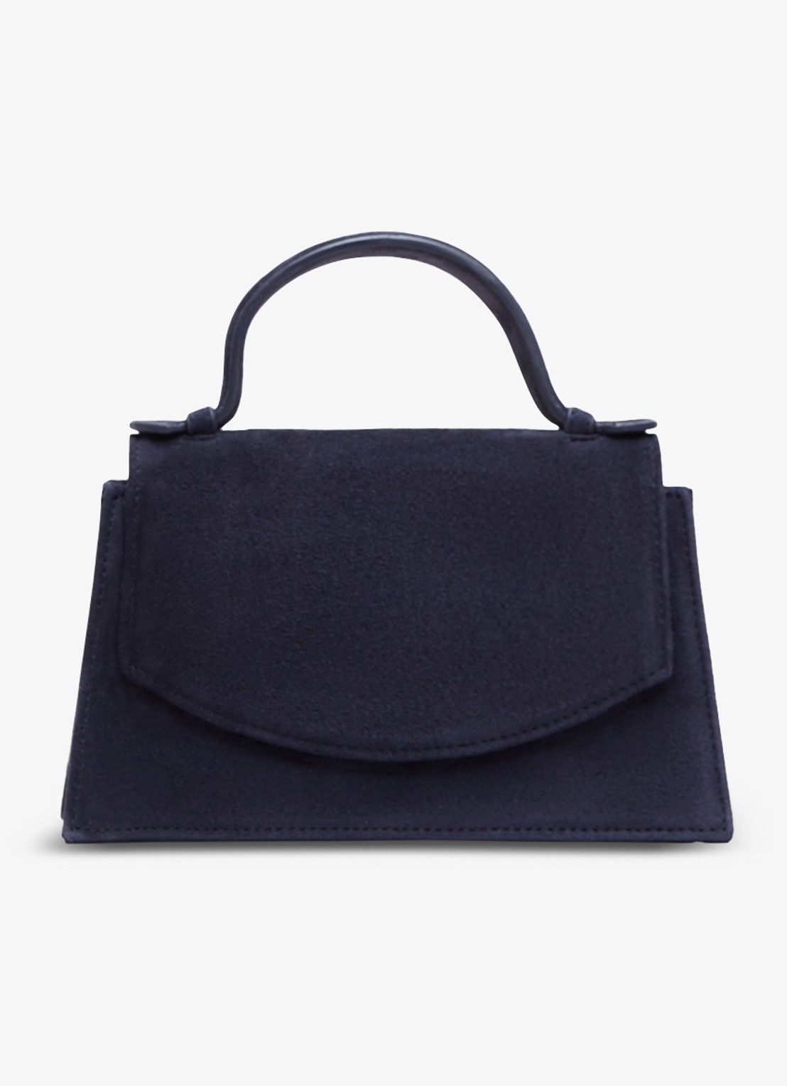 Phase Eight Handtas van suède  - voorkant 7 blauw