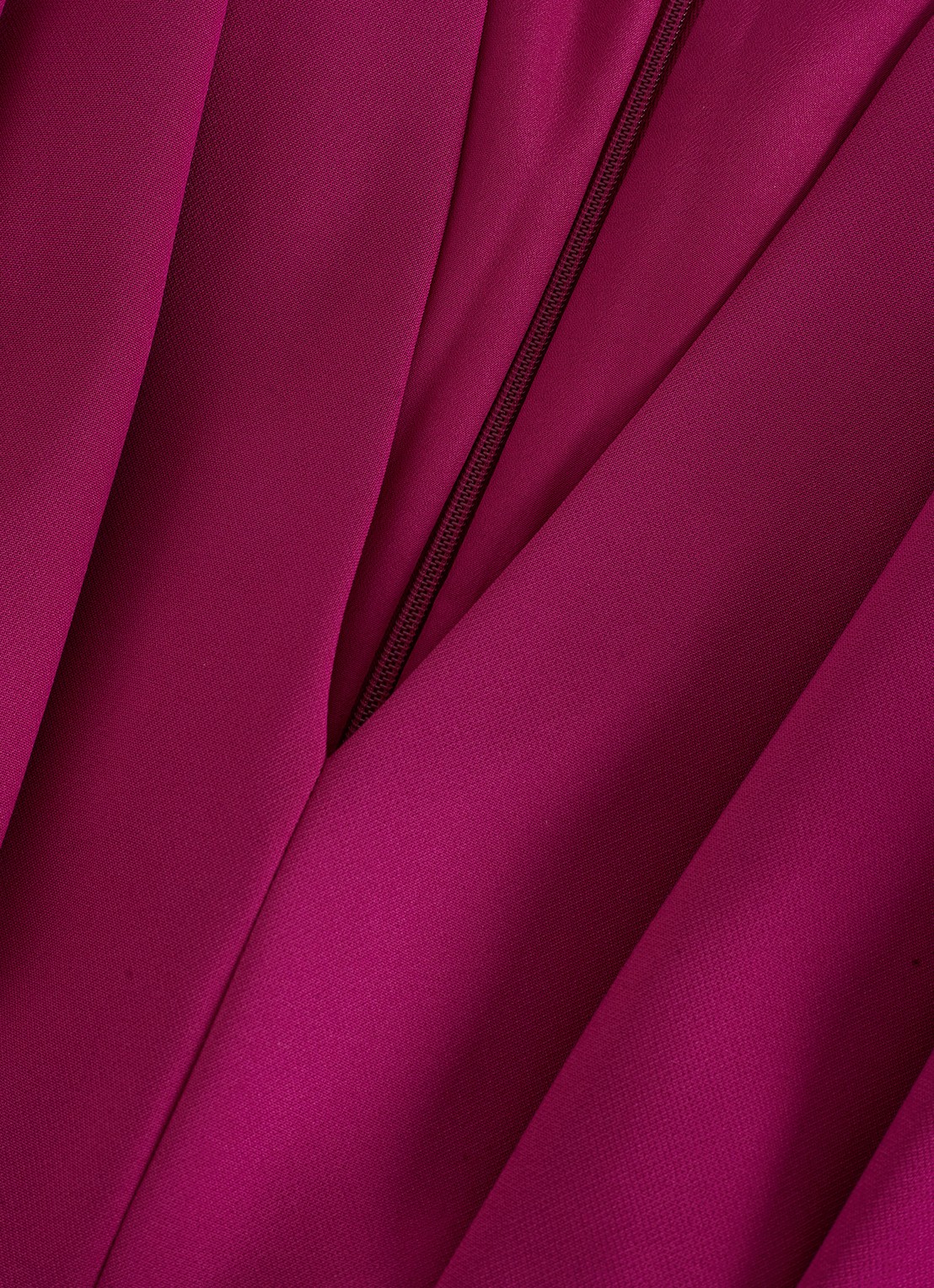 Phase Eight Hanna midi jurk met plooien - detail 5 fuchsia