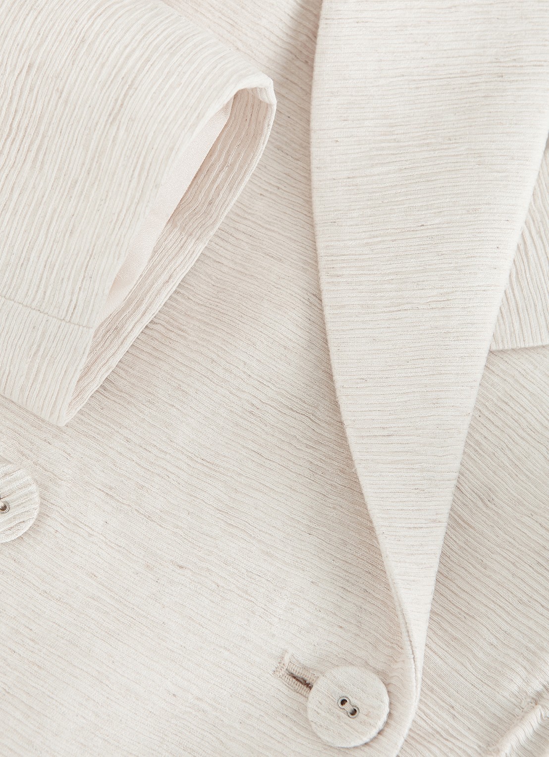 Phase Eight Harlow blazer in linnenblend met structuur - detail 5 beige