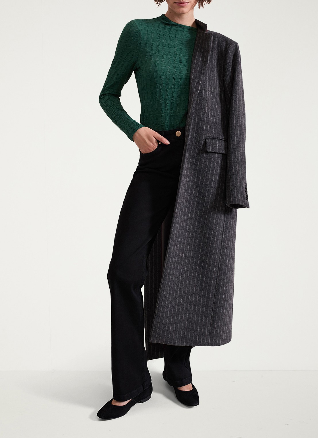 Phase Eight Haylee pullover met structuur - detail 6 donkergroen