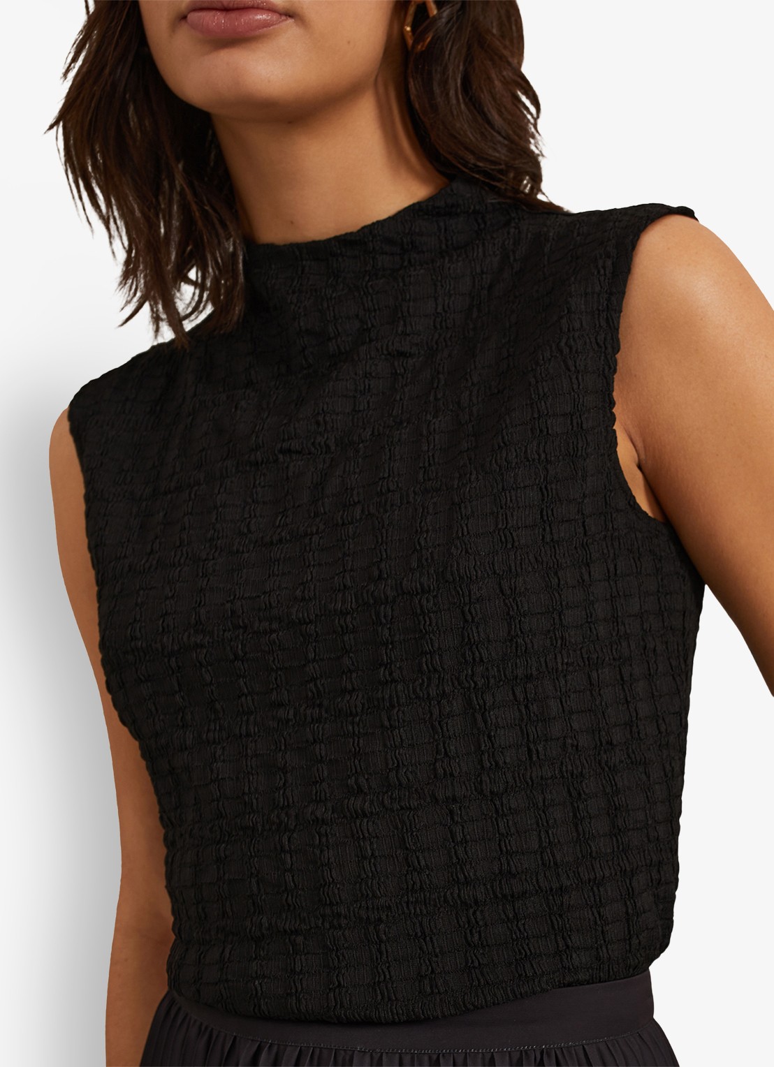 Phase Eight Haylee top met structuur - detail 7 zwart