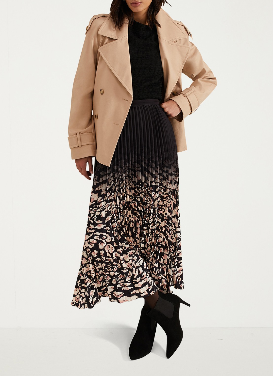 Phase Eight Haylee top met structuur - detail 8 zwart