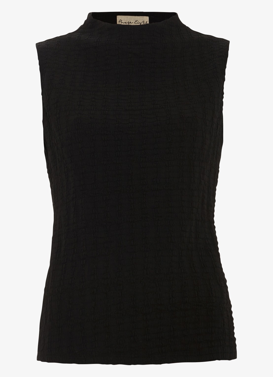 Phase Eight Haylee top met structuur - voorkant zwart