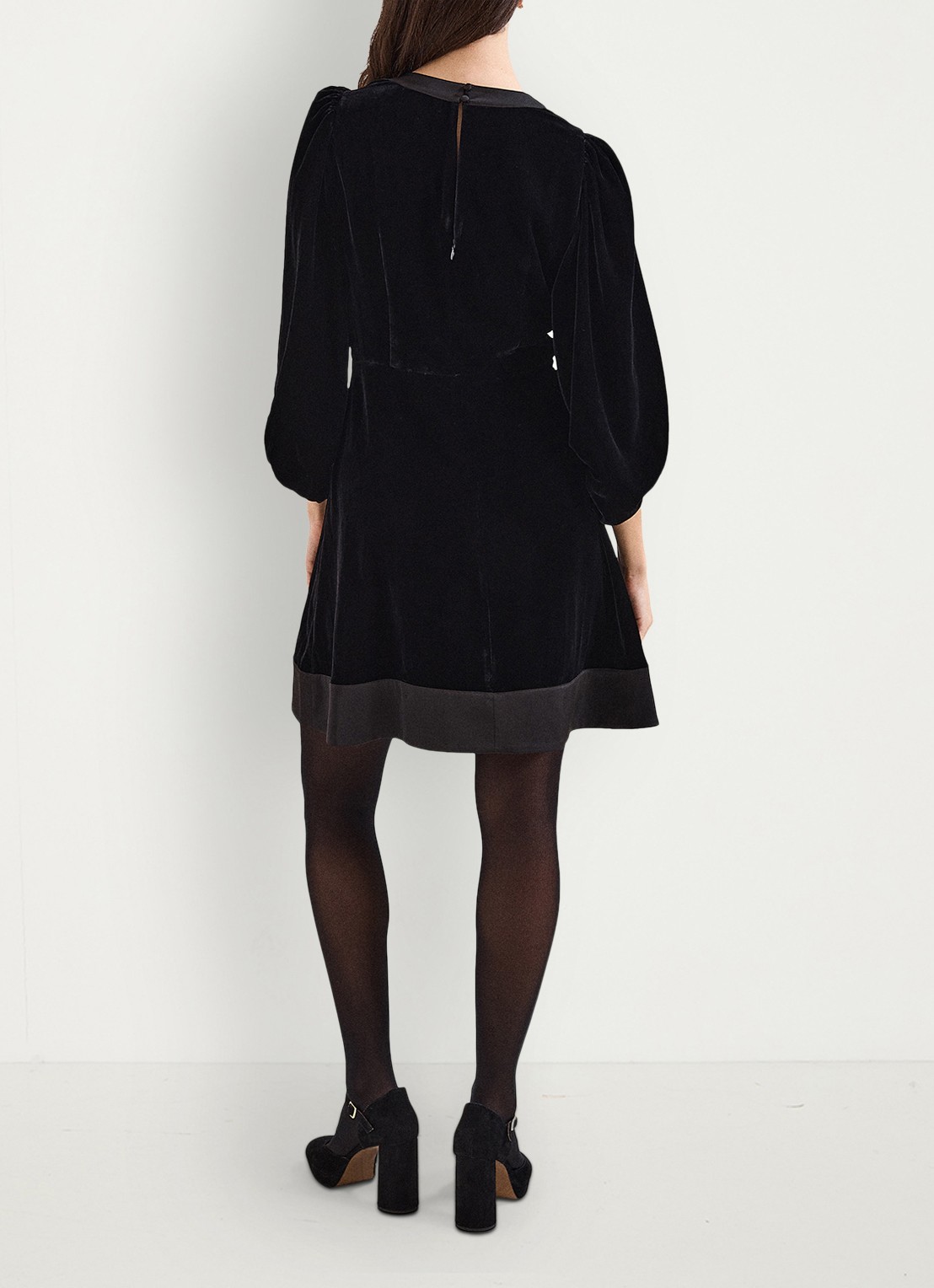 Phase Eight Heidi mini jurk met strass - achterkant 8 zwart