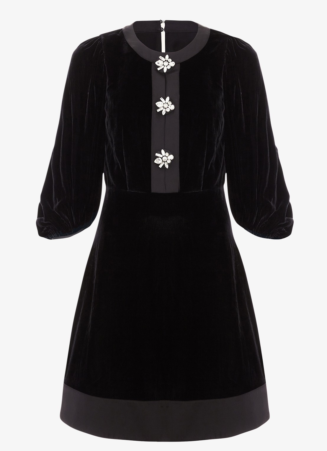 Phase Eight Heidi mini jurk met strass - voorkant zwart