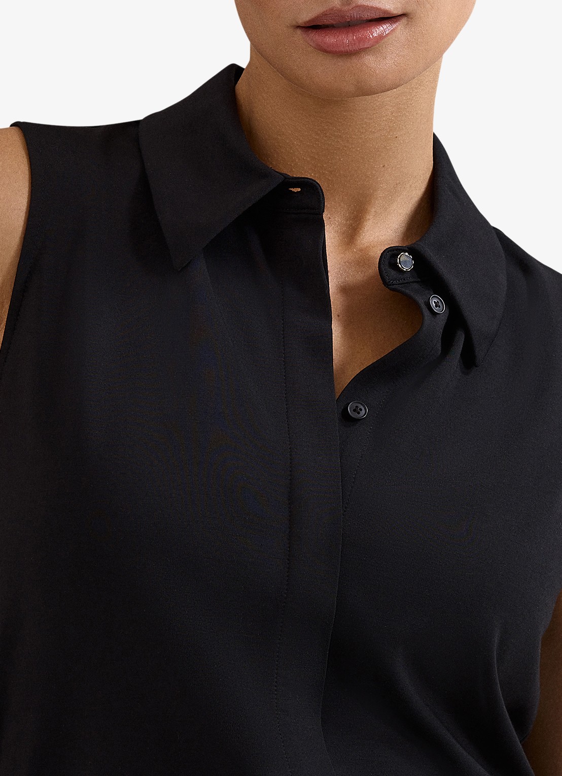 Phase Eight Helena blouse met kraag - detail 4 zwart