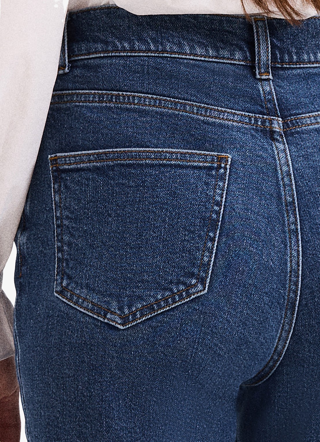 Phase Eight High waist cropped straight fit jeans met steekzakken - detail 6 denim