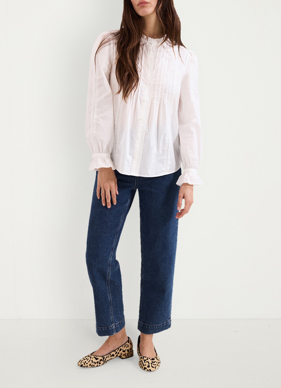 Phase Eight High waist cropped straight fit jeans met steekzakken - detail 7 denim
