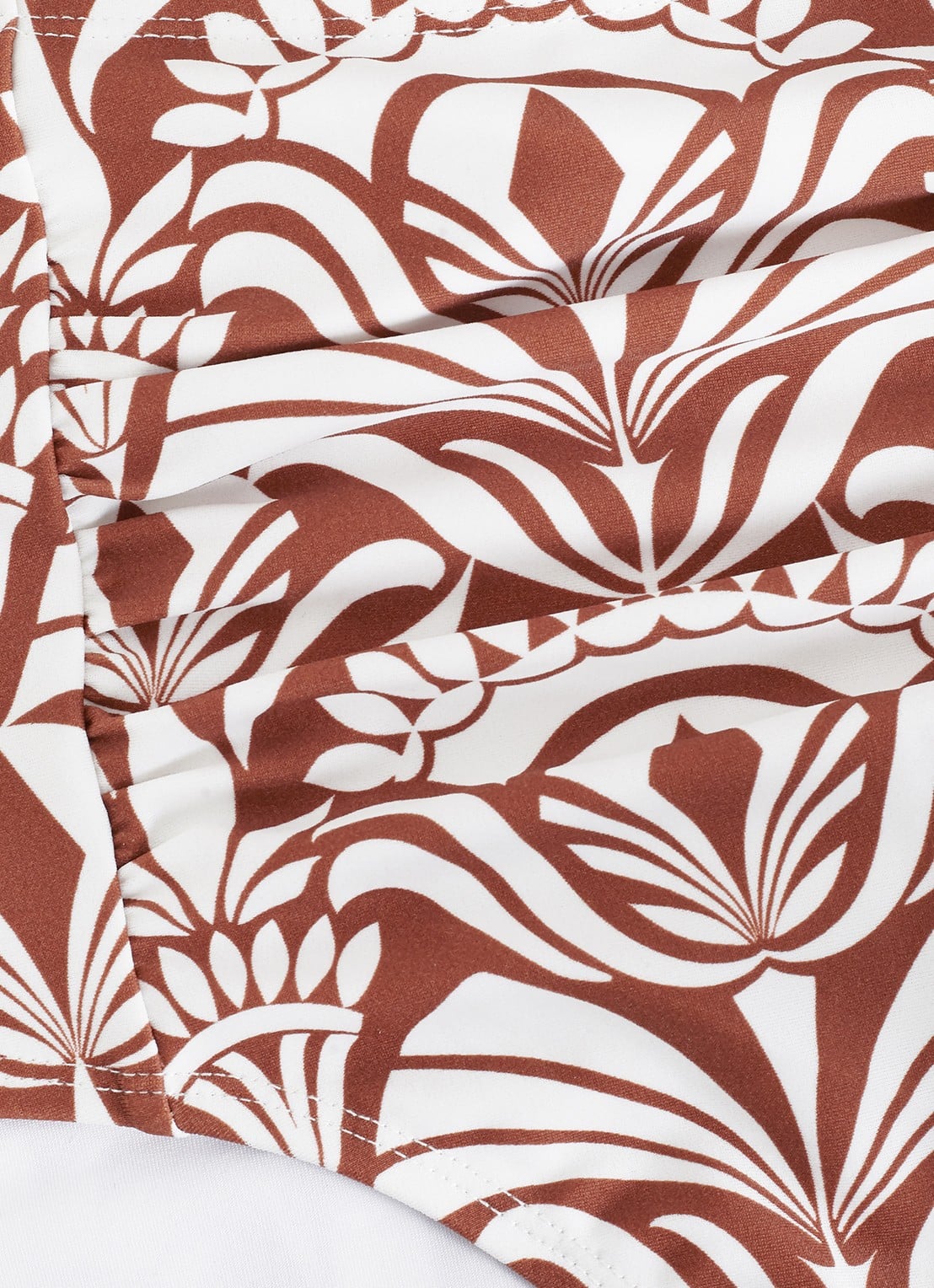 Phase Eight High waisted bikinislip met print - detail 4 bruin