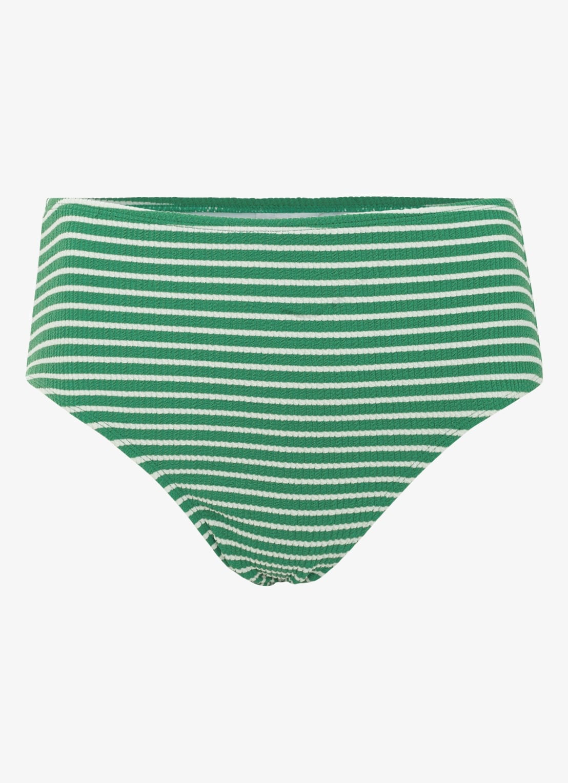 Phase Eight High waisted bikinislip met streepprint - voorkant 3 groen