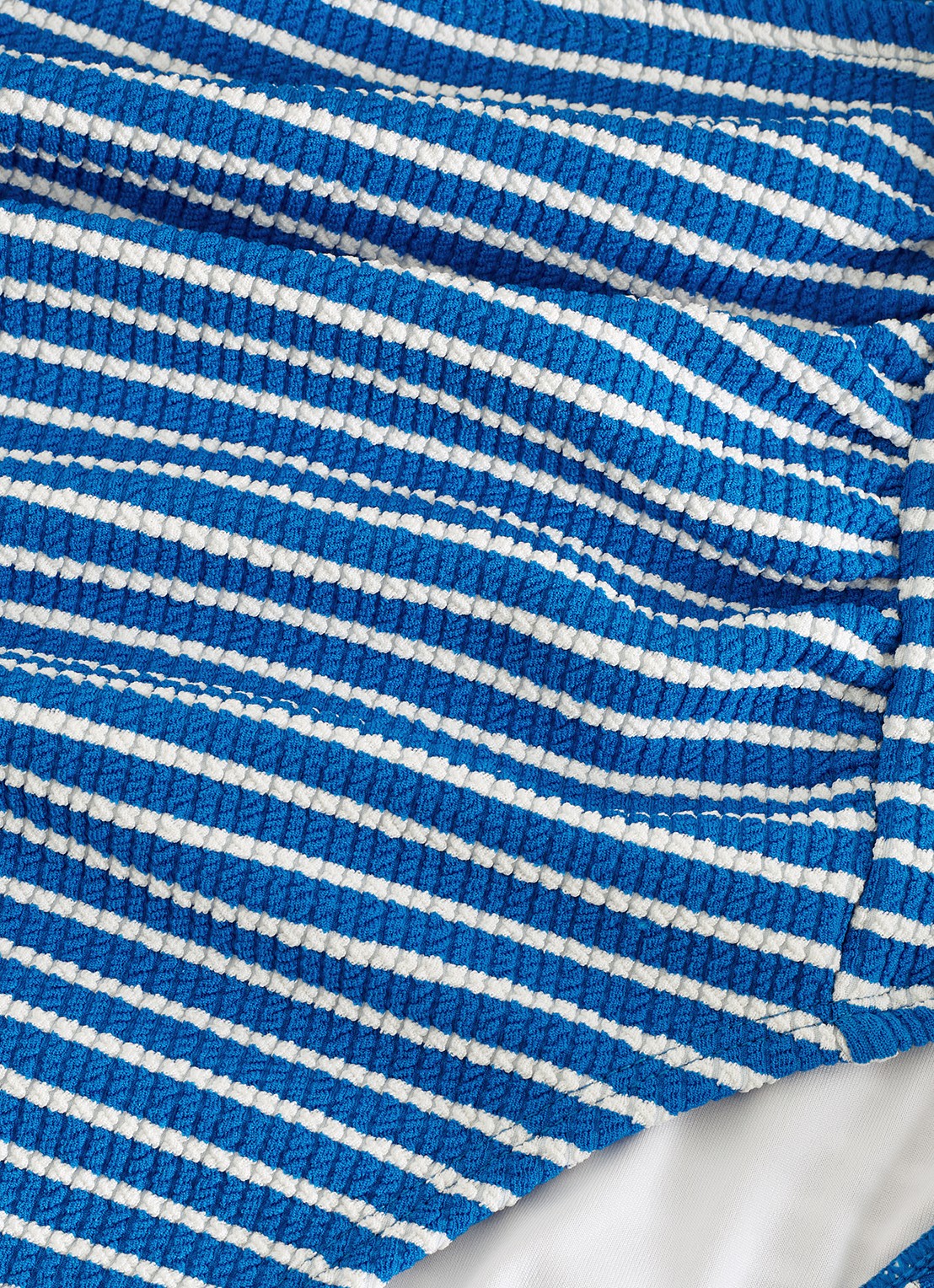 Phase Eight High waisted bikinislip met streepprint - detail 7 kobaltblauw