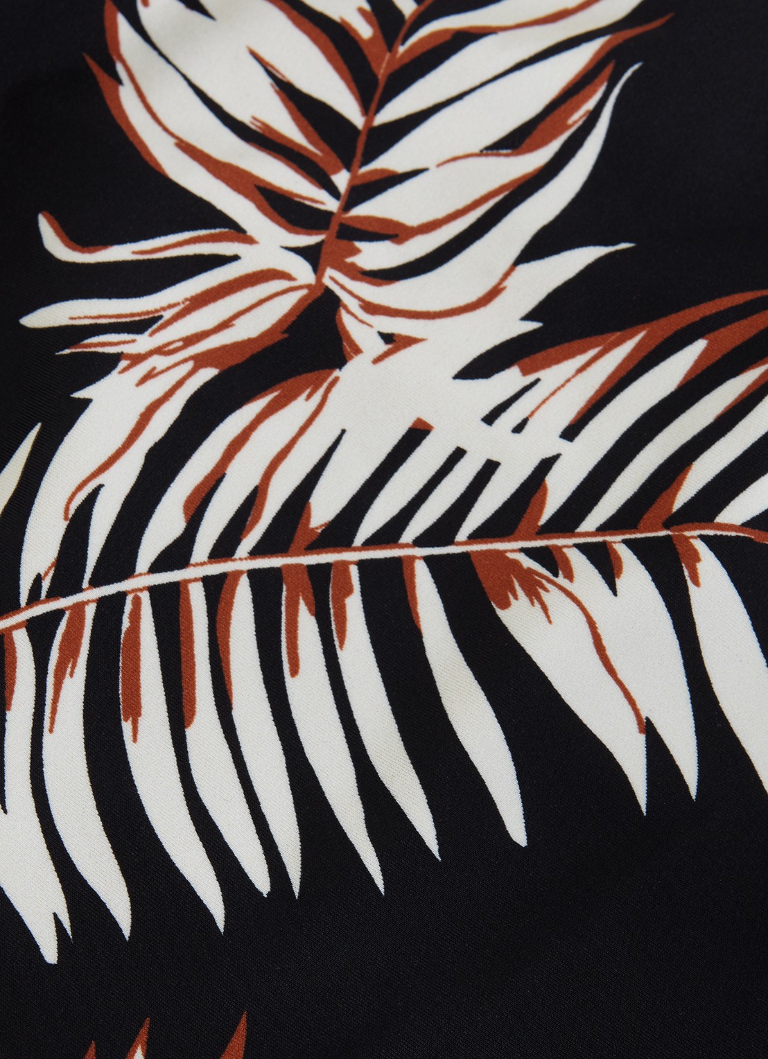 Phase Eight Hipster bikinislip met bladprint - detail 4 zwart