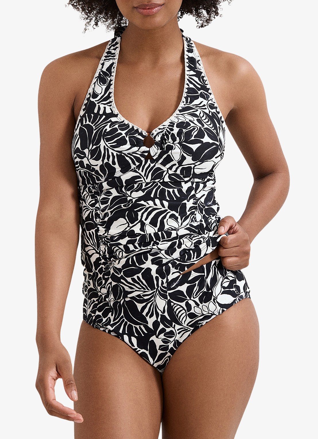 Phase Eight Hipster bikinislip met print - detail 4 zwart