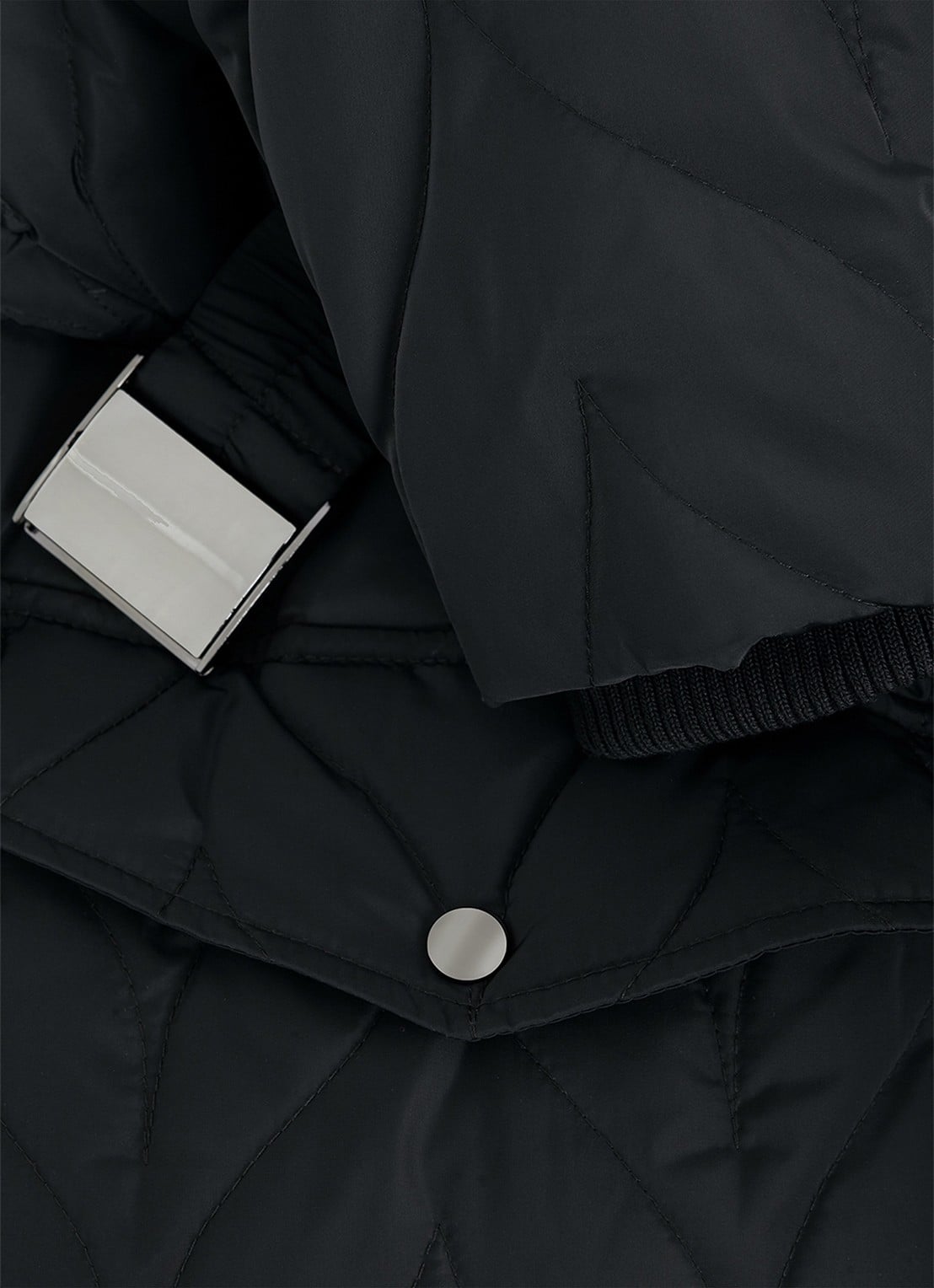 Phase Eight Hollie longline puffer jas met ceintuur  - detail 5 donkergroen